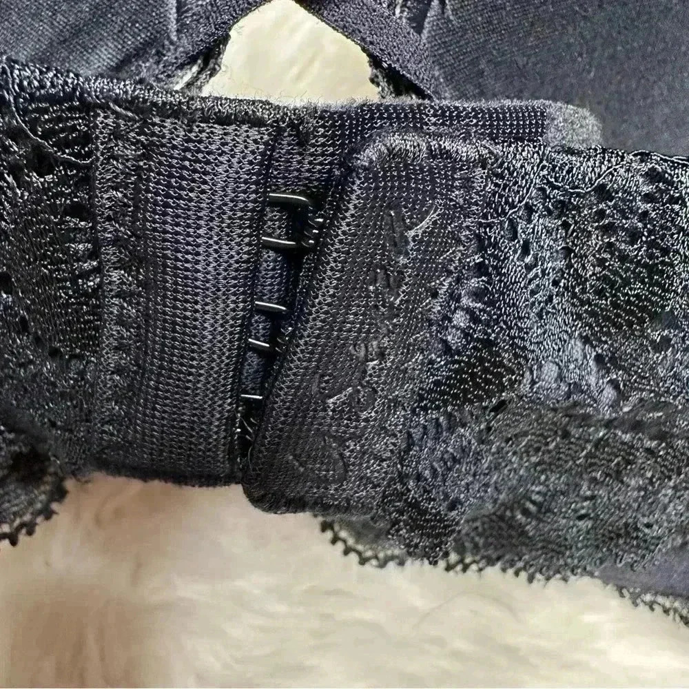 La Senza Strapless Push Up Bra Lace Black & Cream Size 32C - Picture 8 of 16